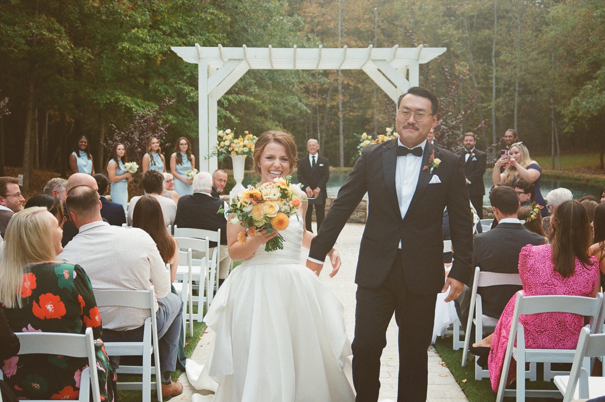 Bride and Groom on Film - Madalyn Yates Creative - Hybrid Wedding Photographer