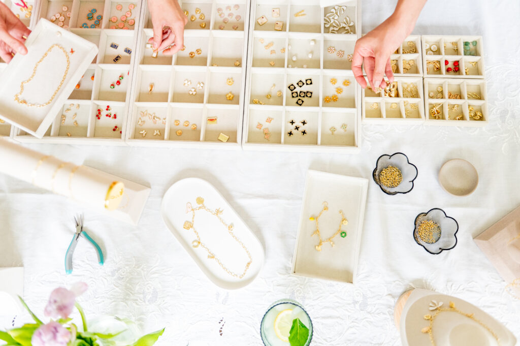 Curated Jewelry Party Brand Photography Behind the Brand Shoot